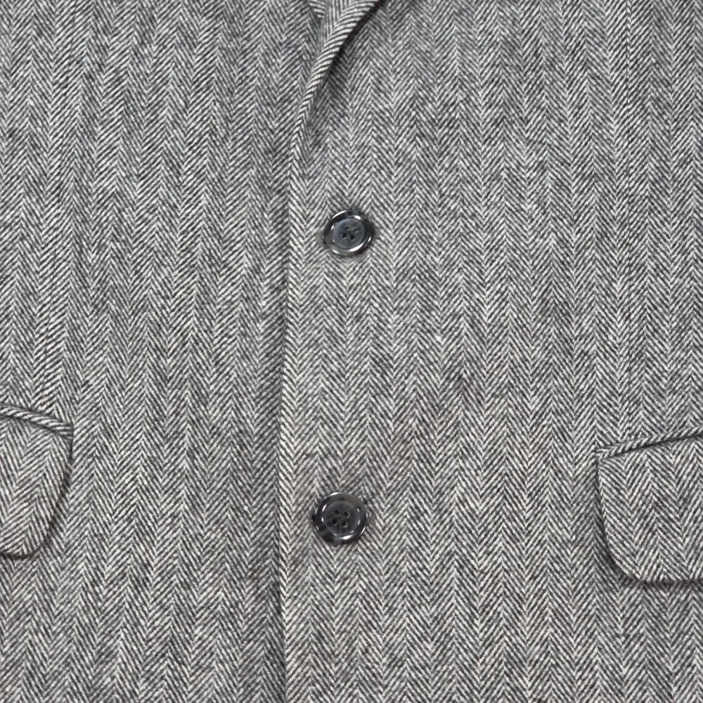 Chereskin Sport Coat Mens 42R Grey Excellent Herringbone Camel Hair Blend Blazer
